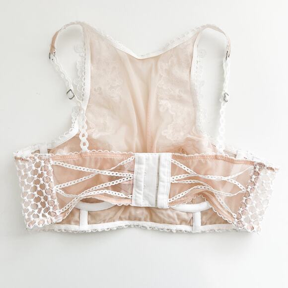 Victoria's Secret Dream Angels Bra 34B Floral Pretty Girly Mesh Lace - Picture 3 of 7